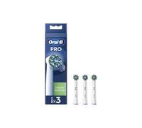 Oral-B Cross Action Lot de 3 têtes de rechange blanches pour brosse à dents électrique, poils coudés qui s'adaptent à chaque dent pour un nettoyage en profondeur