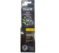 Oral-B Cross Action Lot de 5 têtes de rechange noires pour brosse à dents électrique, poils coudés qui s'adaptent à chaque dent pour un nettoyage en profondeur