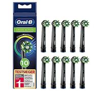 Oral-B CrossAction Black Edition Lot de 10 brossettes, avec des poils CleanMaximiser, pour le nettoyage holistique de la bouche
