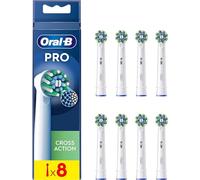 Oral-B CrossAction Brossettes de Rechange pour Brosse à Dents Électrique, Bleu, 8 Pièces