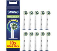 Oral-B CrossAction Electric Toothbrush Heads with CleanMaximiser - 10 Piece Bund