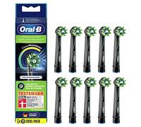Oral-B CrossAction Lot de 10 brossettes de rechange pour brosse à dents électrique Noir