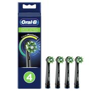 Oral-B CrossAction Lot de 4 recharges pour brosse à dents électrique, avec technologie CleanMaximiser, Noir