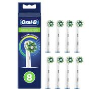 Oral-B CrossAction Lot de 8 têtes de brosse électrique avec technologie CleanMaximiser Blanc