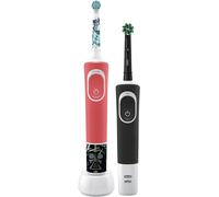 Oral-B D103 Black + D100 Star Wars D103.413.3-D100.410.2K Brosse à dents électrique pour enfants rotatif / oscillant rouge/blanc, noir/blanc
