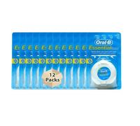 Oral-B Dental Floss Mint Essential Waxed Floss 50m- Twelve Pack