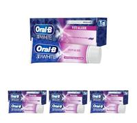 Oral B Dentifrice 3D White Vitalize 75Ml, Élimine Jusqu'à 87 pourcent des Taches en Surface pour des Dents Plus Blanches (Lot de 4)