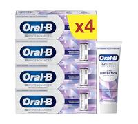 Oral-B Dentifrice Blancheur 3D White Advanced Luxe Perfection Contre Les Taches En Surface, Conçu Pour Un Brossage Des Dents Avancé, Arome Menthe, Pack De PAC de 2 X 75ml (Lot de 2)