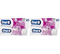 Oral-B Dentifrice Blancheur Glamour 3D White Advanced Luxe Perfection Contre Les Taches En Surface, Conçu Pour Un Brossage Des Dents Avancé, Arome Menthe Douce, 75ml (Lot de 2)