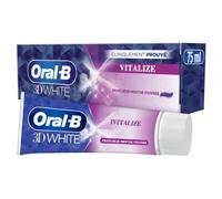 Oral B Dentifrice 3D White Vitalize 75Ml, Élimine Jusqu'à 87 pourcent des Taches en Surface pour des Dents Plus Blanches