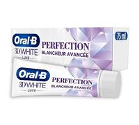 Oral-B Dentifrice Blanchissant 3Dwhite Luxe, Perfection, Protège Activement Contre les Tâches en Surface, Nourrit et Renforce l'émail, Menthe Poivrée Intense Lot de 12