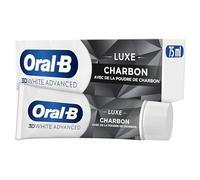 Oral-B Dentifrice Charbon 3D White Advanced Luxe Contre Les Taches En Surface, Conçu Pour Un Brossage Des Dents Avancé, Arome Menthe, 75ml