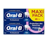 Oral-B Dentifrice Pour Protéger Les Gencives Professional Protection, Technologie Au Complexe Au Fluorure Stanneux Pour Des Gencives Plus Saines, Brossage Des Dents Quotidien, Maxi Pack 2x75ml