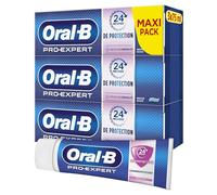 Oral-B Dentifrice Pro-Expert Conçu Pour Les Dents Sensibles, Protection Contre La Plaque Dentaire Avec Un Brossage Deux Fois Par Jour, Reminéralisation De L’Émail, Lot De 3 x 75ml