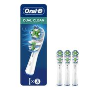 Oral-B Dual Clean Brosse à dents électrique Tête de rechange Brosse Recharge, 3 Count