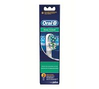 Oral-B Dual Clean, Brossettes de Rechange, Embout, Pack de 2 pour Brosse à Dents Électrique Jusqu’à 100 % d’élimination de la Plaque Dentaire