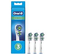 Oral-B Dual Clean, Brossettes de Rechange, Embout, Pack de 3 pour Brosse à Dents Électrique Jusqu’à 100 % d’élimination de la Plaque Dentaire