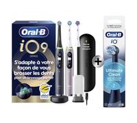 Oral-B Brosses à dents électriques iO 9 avec 3 brossettes + 2 brossettes Pack 2