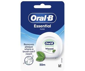 Oral-B Fil Dentaire Essential Floss, 50m - Ciré Menthe, pour une Routine de Brossage des Dents Complet