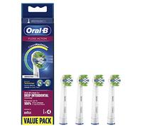 Oral-B FlossAction 80339419 tête de brosses 4 pièce(s) Blanc, Argent