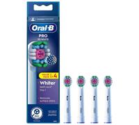 Oral-B Heads 3D White Electric Toothbrush Heads, White - 4 Pieces