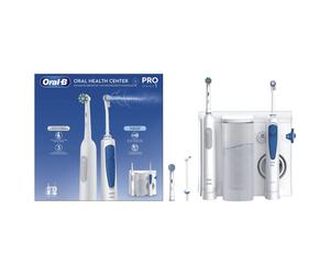 Oral-B Idropulsore Health Center Adulte Brosse à dents rotative oscillante Bleu, Blanc
