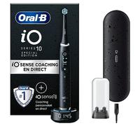 Oral-B iO 10 Brosse À Dents Électrique Noire Pour Adultes, Édition Spéciale, Modes De Nettoyage Blancheur Et Soin Des Gencives, 1 Brossette De Recharge, 1 Chargeur, 1 Étui De Voyage