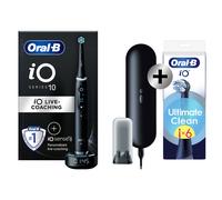 Oral-B iO 10 Noire Brosse à dents électrique avec brossette + 6 brossettes