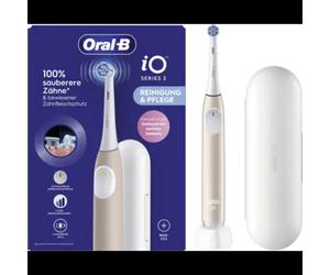 Oral-B iO 2 Brosse à dents vibrante Adulte Rose/Blanc - 3 Modes (Quotidien, Sensible, Super Sensitive) - Batterie intégrée - 1 Poignée, 1 Brossette, Étui Voyage