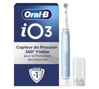 Oral-B iO 3 Brosse à Dents Électrique, Bleue, 1 Porte-Brossettes