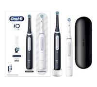 Oral-B iO Series 4 Duo Adulte Brosse à dents vibrante Noir, Blanc