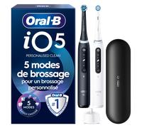Oral-B iO 5 Pack 2 brosses à dents électriques avec brossettes