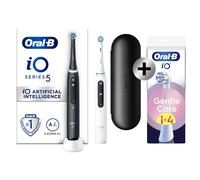 Oral-B iO 5 Pack 2 brosses à dents électriques avec brossettes + 4 brossettes