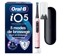 Oral‑B Brosse à dents électrique io 5n – connectée, avec étui de voyage – rose