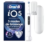 Oral-B iO 5N - Avec Etui de Voyage - Blanche - Brosse À Dents Électrique connectée