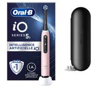 Oral-B iO 5N Brosse À Dents Électrique Rose, 1 Brossette, 1 Étui De Voyage