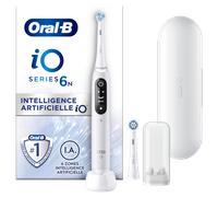 Oral-B iO 6N Brosse À Dents Électrique Blanche connectée Bluetooth 2 Brossettes 1 Étui De Voyage