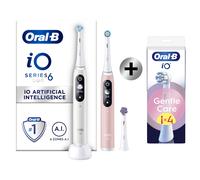 Oral-B iO 6 Pack 2 brosses à dents électriques avec 3 brossettes + 4 brossettes