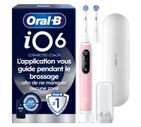 Oral-B iO 6 Rose Brosse à dents électrique avec 2 brossettes