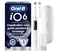 Oral-B iO 6N Brosse À Dents Électrique Blanche, 1 Brossette, 1 Étui De Voyage