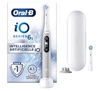 Oral-B iO 6S Brosse a Dents Électrique connectée Bluetooth Grise, 2 Brossettes, 1 Étui De Voyage