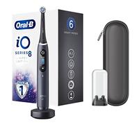 Oral-B iO - 8 Édition Limitée - Brosse À Dents Électrique Noire, 1 Manche Haut De Gamme connecté Bluetooth Avec Technologie Magnétique Révolutionnaire, 1 Brossette, 1 Étui