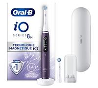 Oral-B iO 8N Brosse À Dents Électrique Violette connectée Bluetooth, 2 Brossettes, 1 Étui De Voyage