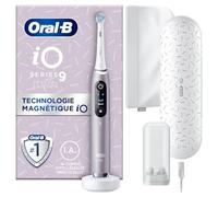 Oral-B iO 9 Brosse À Dents Électrique Pour Adultes,Rose Quartz,Édition Spéciale,7 Modes De Brossage Avec Blancheur Et Soin Des Ge