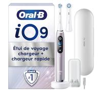 Oral-b io 9 - avec etui de voyage et porte brossette - rose quartz - brosse à dents électrique Rose G