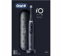 Oral-B Brosse à dents électrique iO 9 – 7 modes, 16 zones, 2 brossettes, étui voyage – Noire