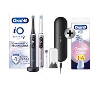 Oral-B iO 9 Pack 2 brosses à dents électriques avec 3 brossettes + 4 brossettes