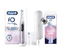 Oral-b io 9 - avec etui de voyage et porte brossette - rose quartz - brosse à dents électrique Rose