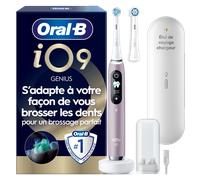 Oral-B Brosse à dents électrique iO 9 - Rose - avec 2 brossettes + 2 brossettes