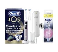 Oral-B iO 9 Rose Brosse à dents électrique avec 2 brossettes + 6 brossettes